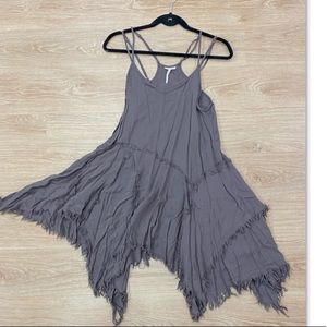 Free People short mini grey dress